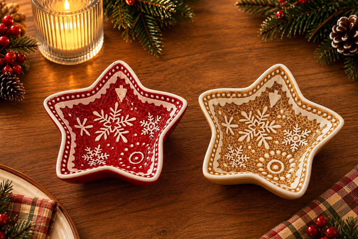 Christmas Star Ceramic Bowl