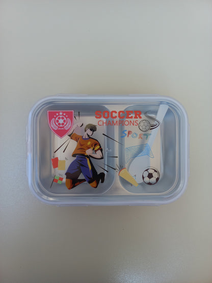 Kids Football Stainless Steel Lunchbox