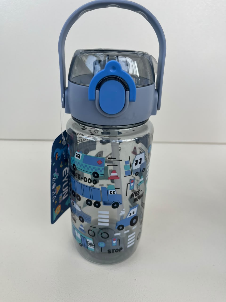 Kids Plastic Straw Bottle