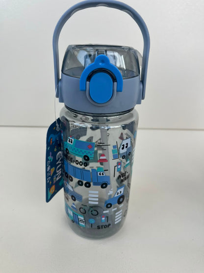 Kids Plastic Straw Bottle
