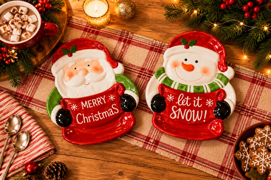 Christmas Ceramic Serving Plate