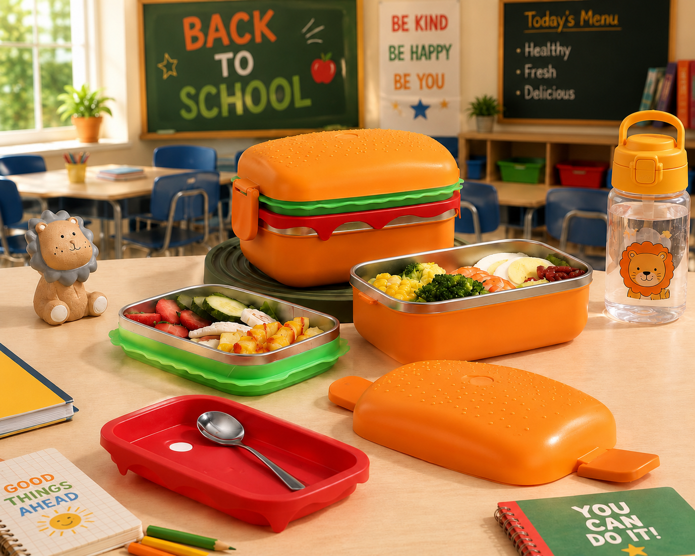 Sandwich Stainless Steel Lunchbox