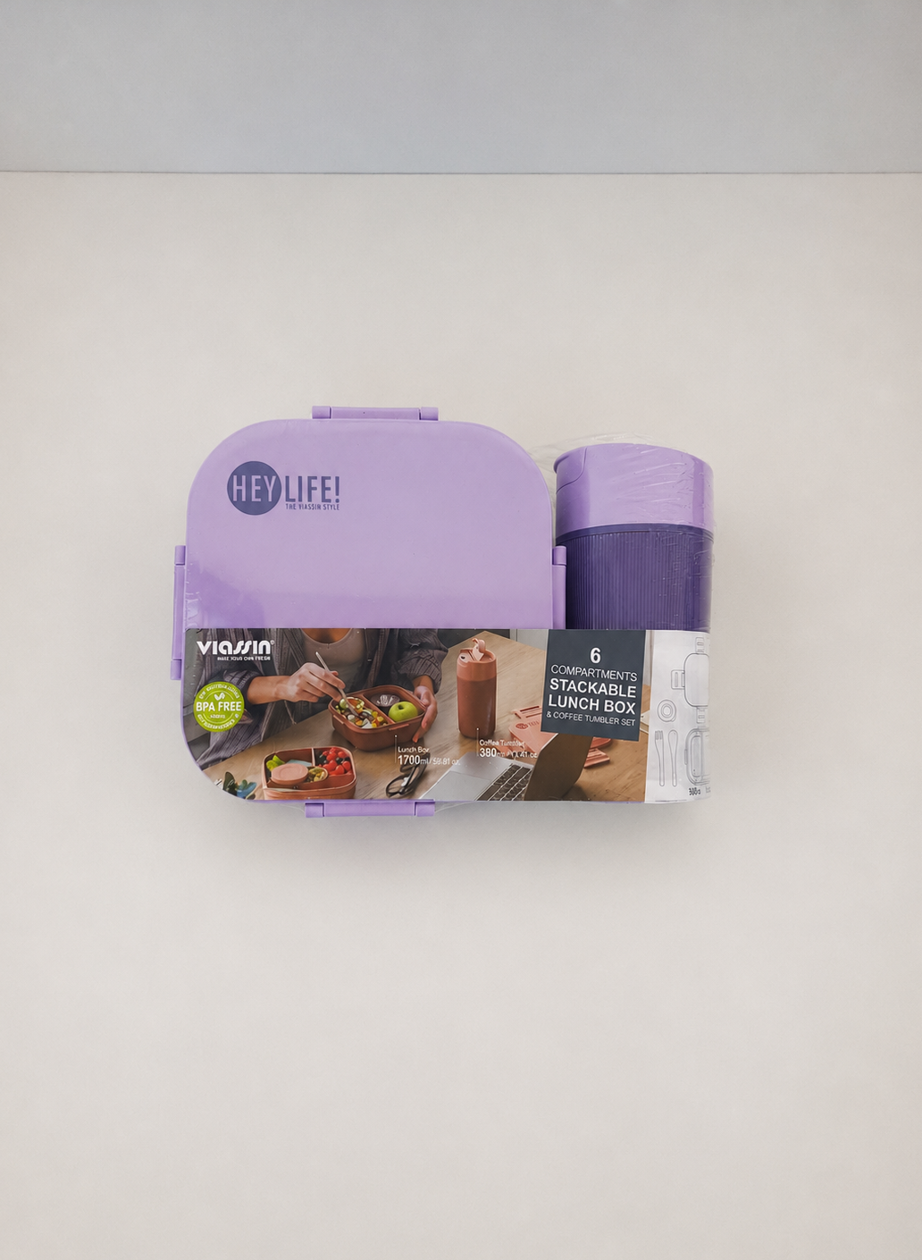 Plastic Lunchbox & Cup Set