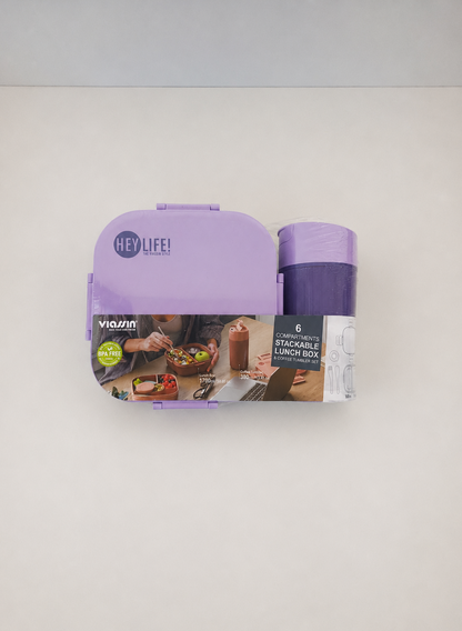 Plastic Lunchbox & Cup Set