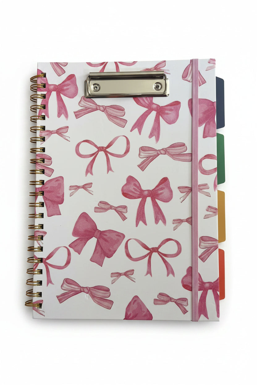 Bow A4 Notebook with dividers & paper holder