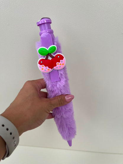 Giant Fluffy Cherry Pen