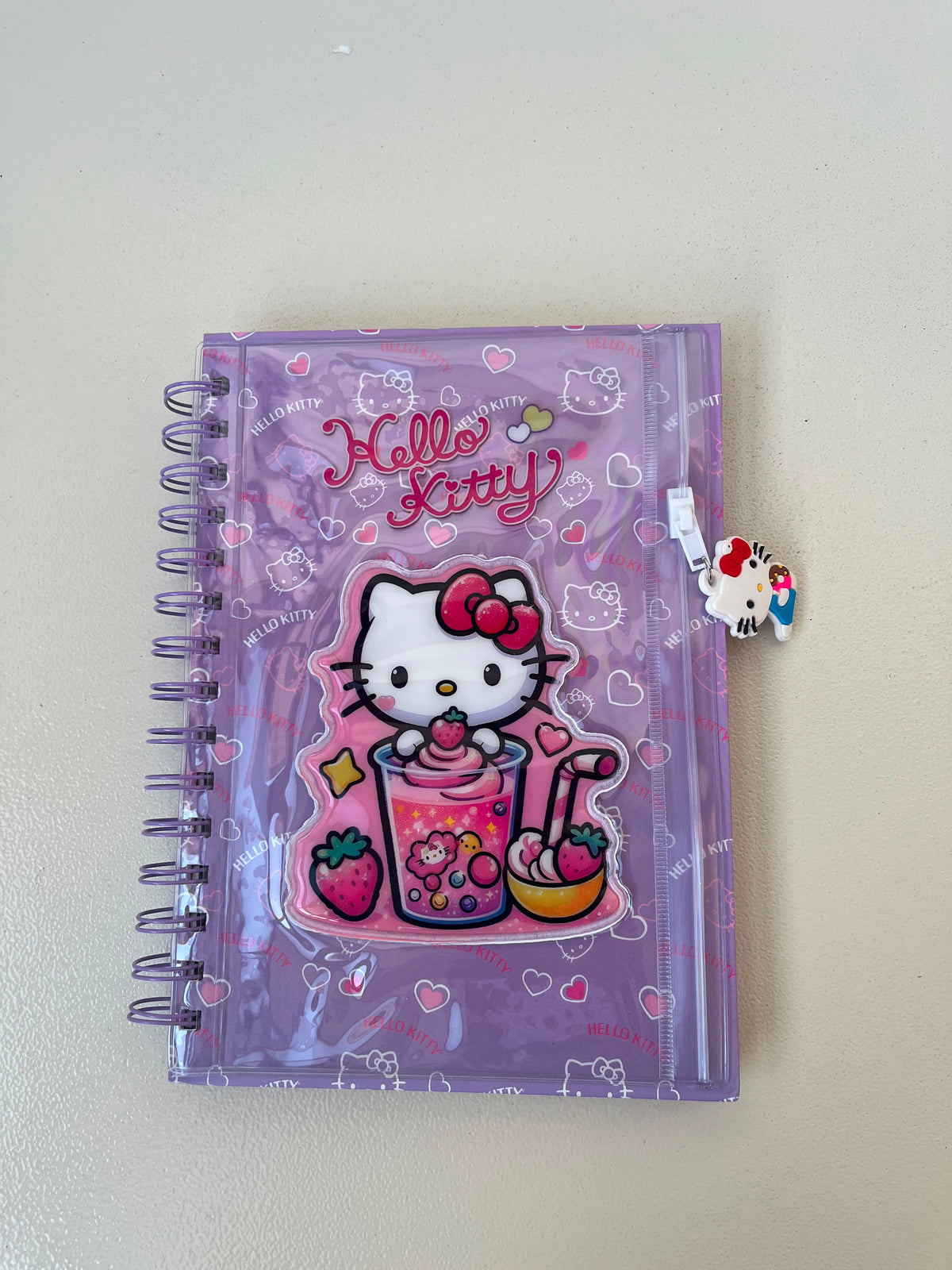 Hello Kitty Kids Notebook With Pouch & 3D character