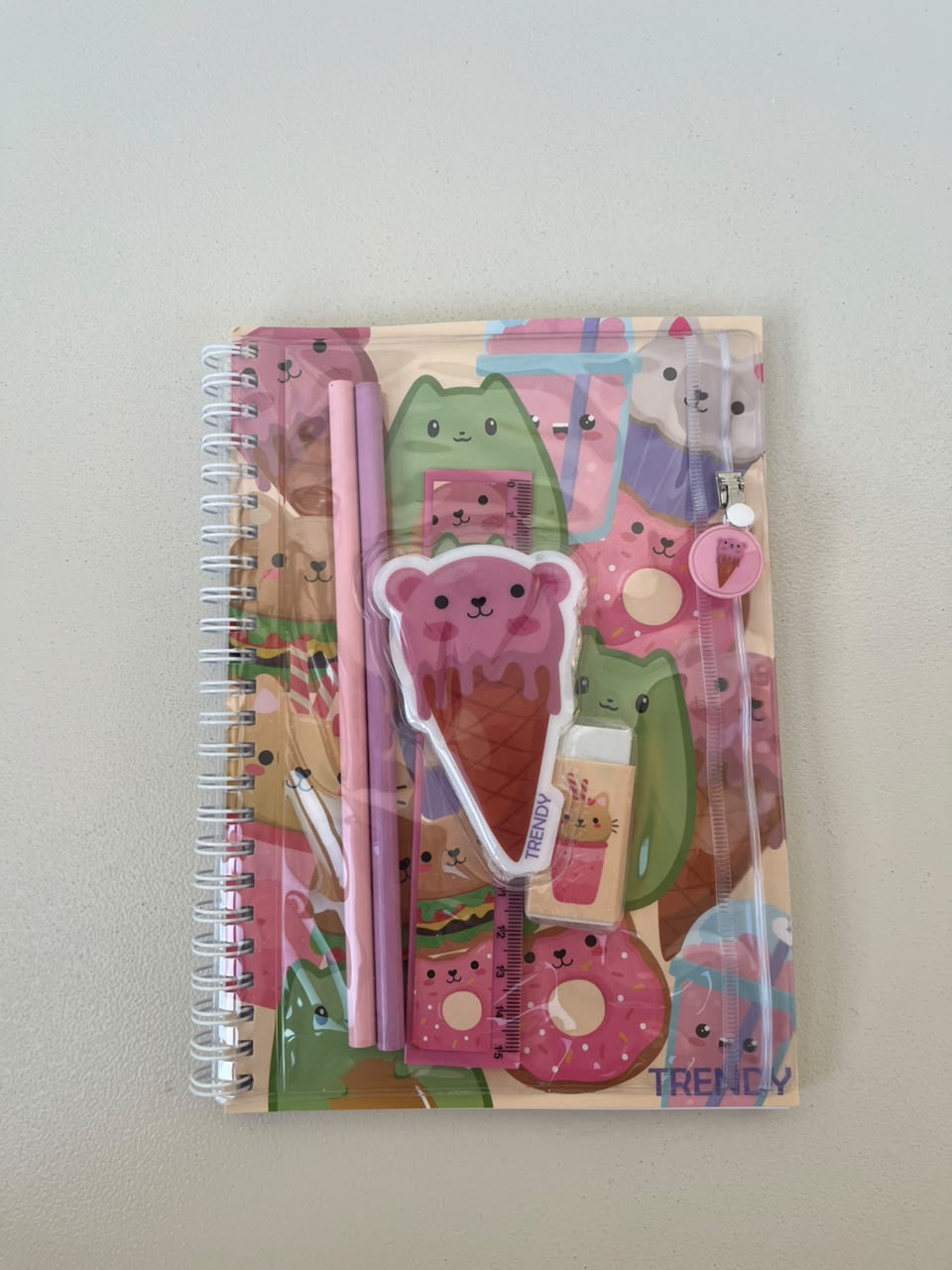 Kids Notebook With 2 Pencils, Ruler & Eraser & Pouch