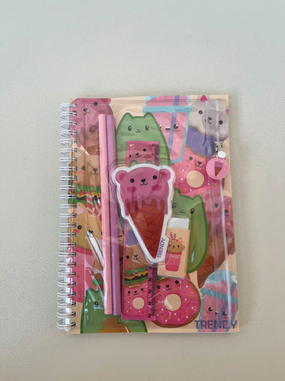 Kids Notebook With 2 Pencils, Ruler & Eraser & Pouch