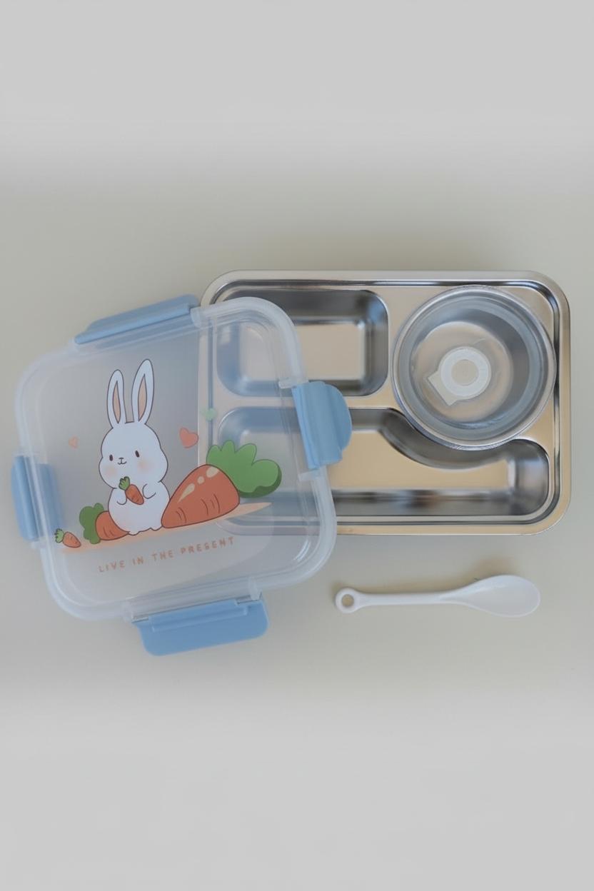 Kids Rabbit Stainless Lunchbox