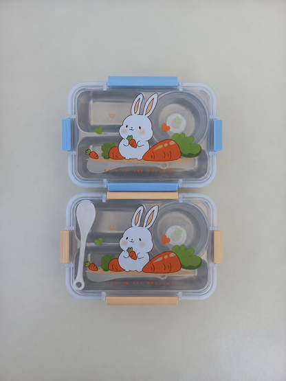 Kids Rabbit Stainless Lunchbox