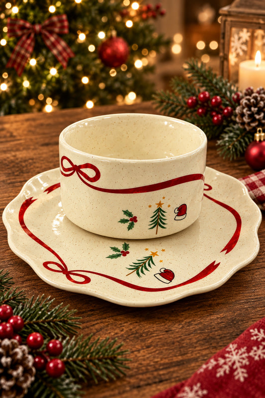 Christmas Mug With Saucer