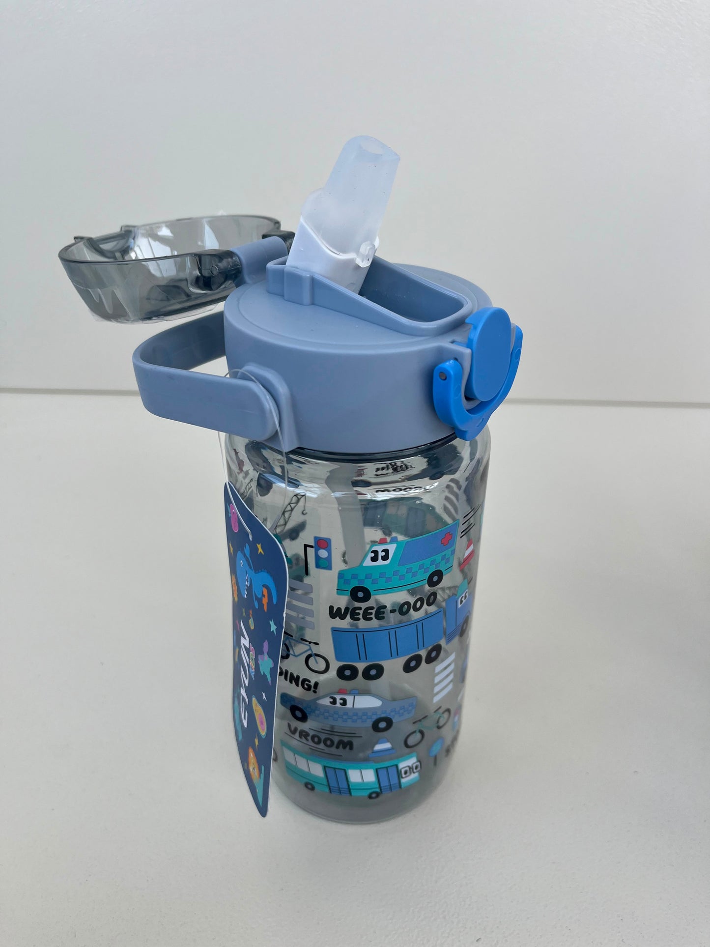 Kids Plastic Straw Bottle