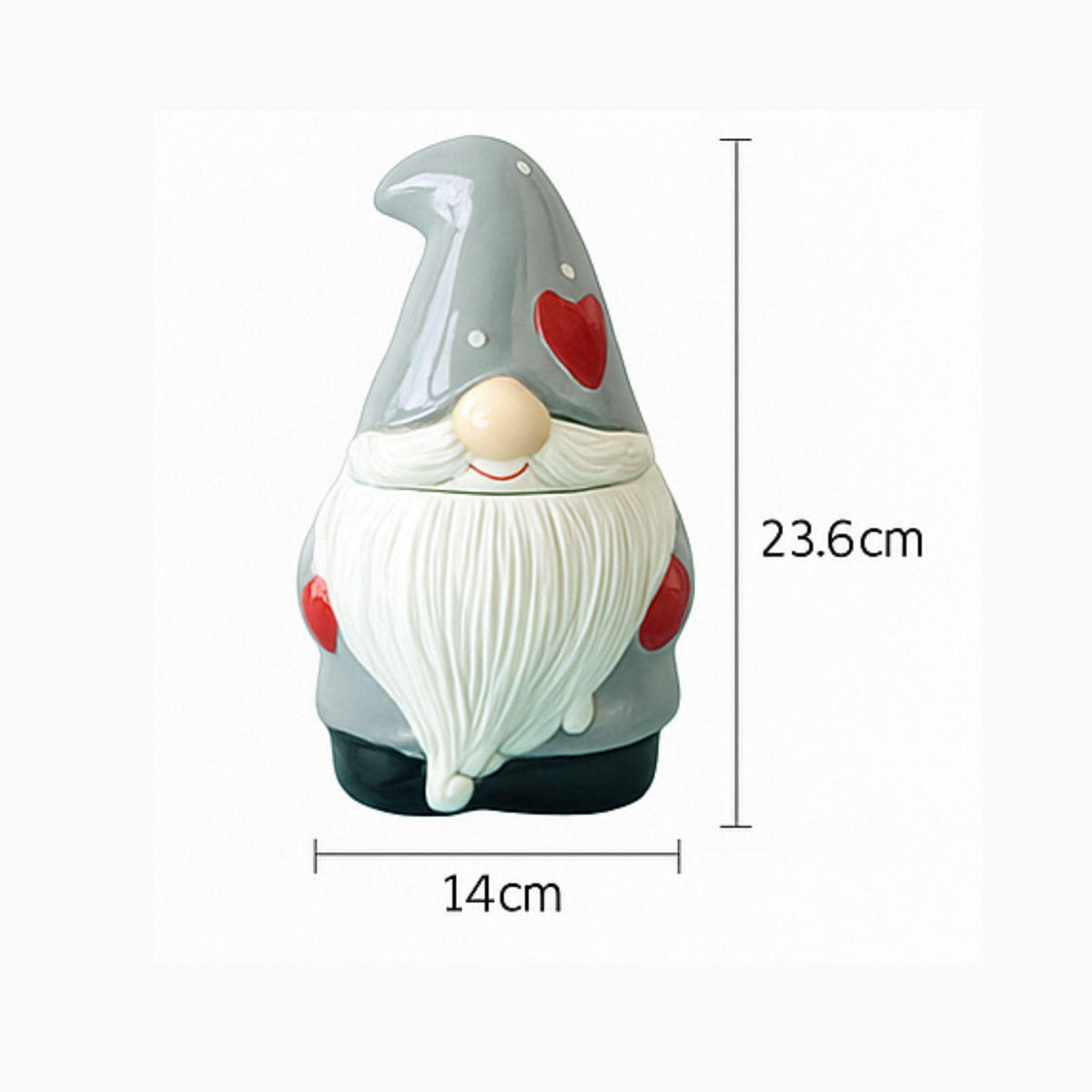 Christmas Gnome Ceramic Jars