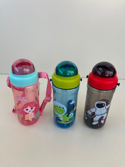 Kids Plastic Straw Bottle