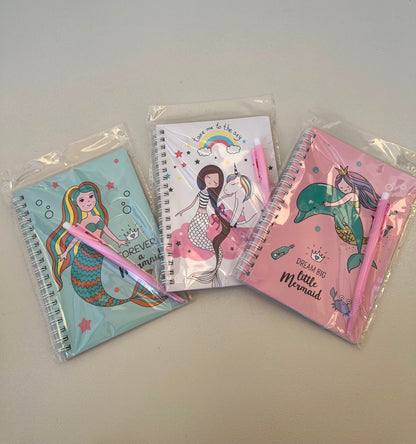 Mermaid Kids Notebook With Pen