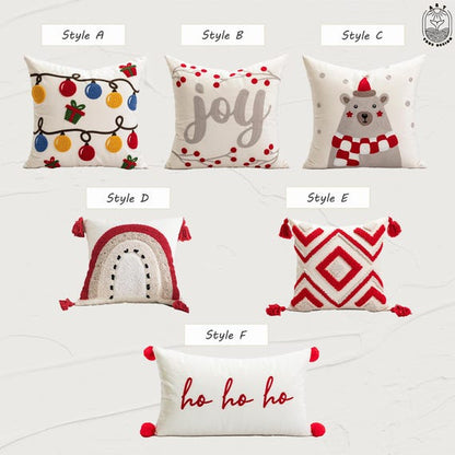 Christmas Embroidered Cushion Covers