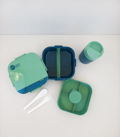 Plastic Lunchbox & Cup Set