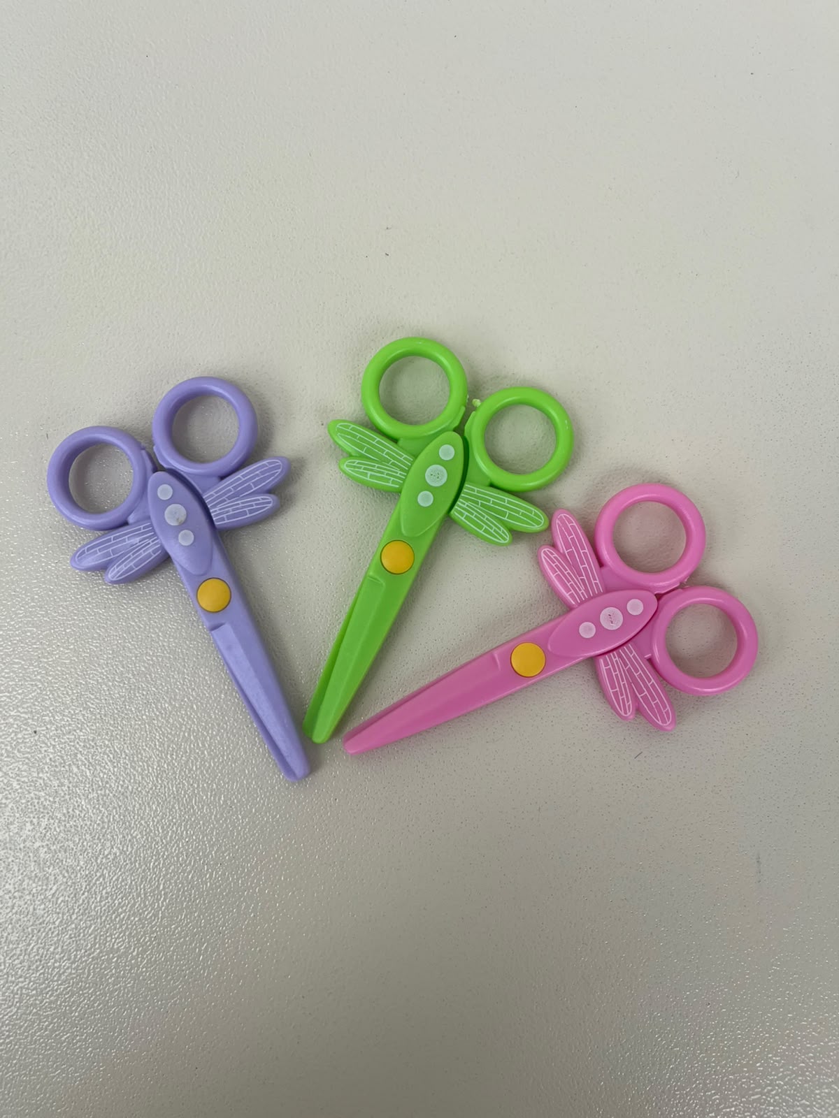 Kids Dragonfly Plastic Scissors