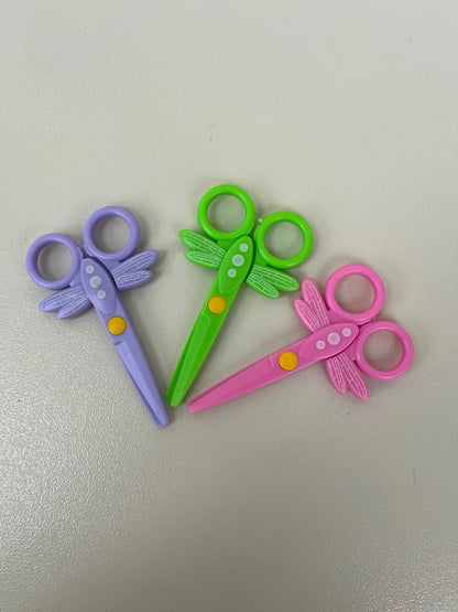 Kids Dragonfly Plastic Scissors