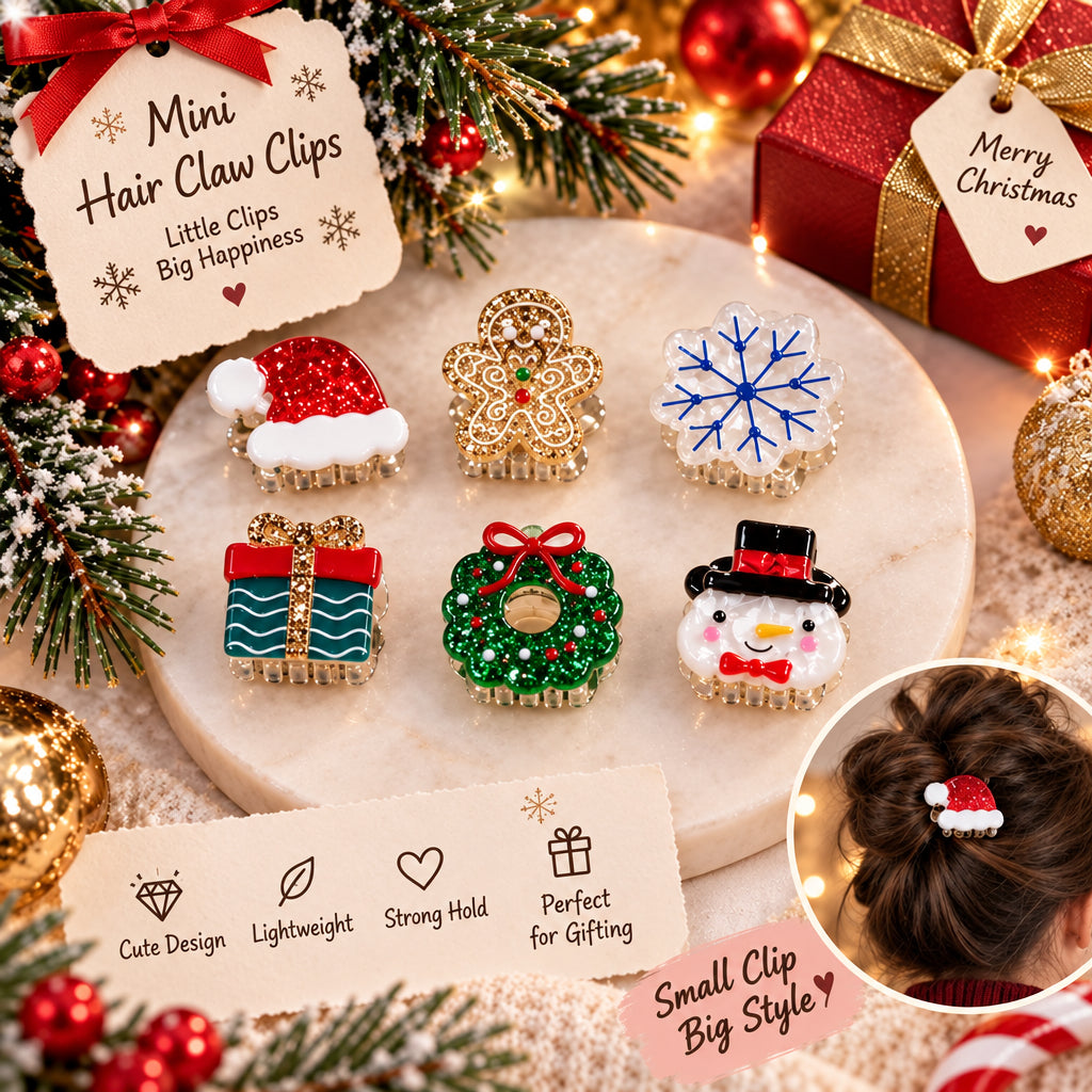 Christmas Mini Hair Clips