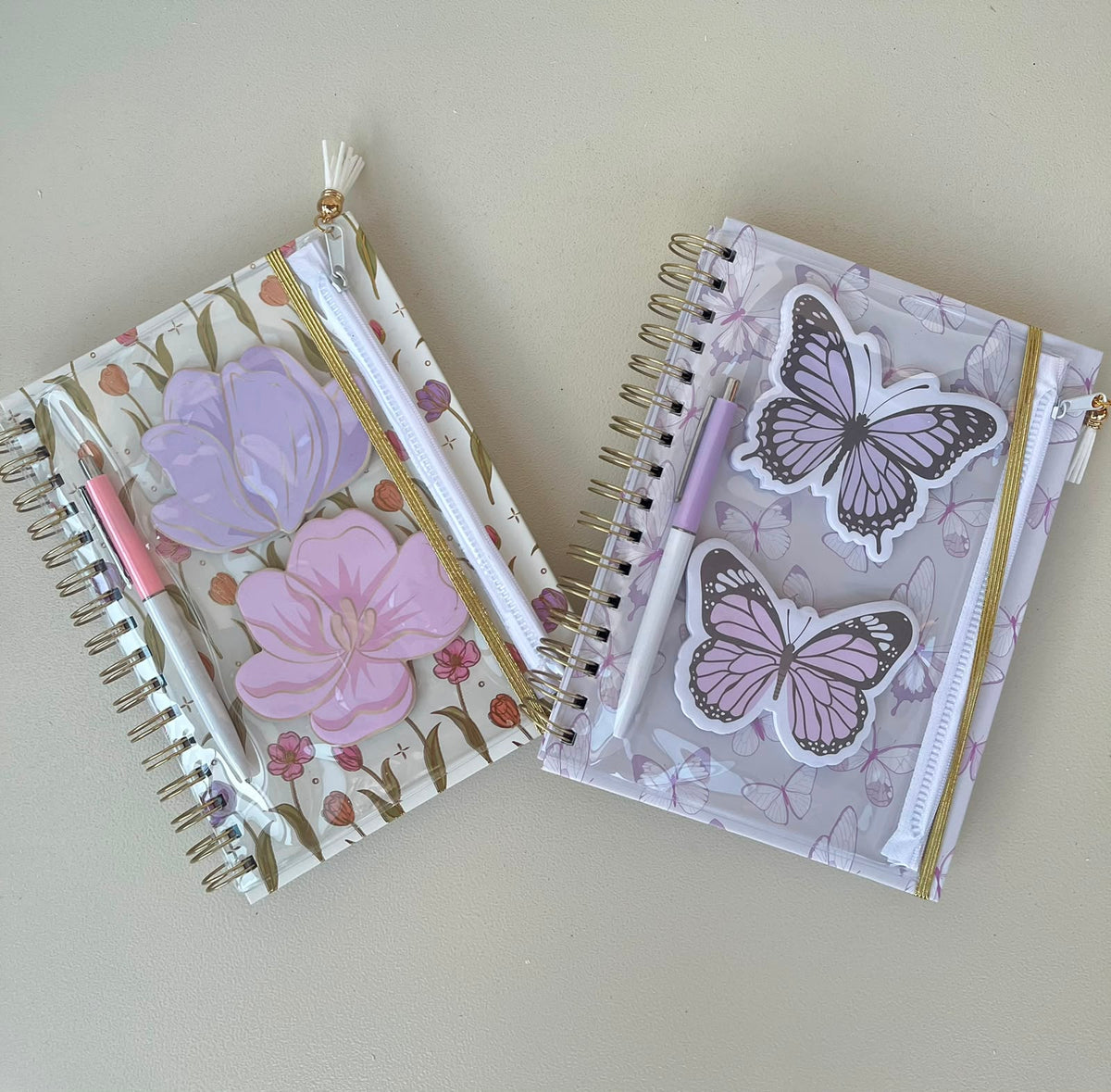 Notebook With Pen, 2 Packs Of Sticky Notes & Pouch