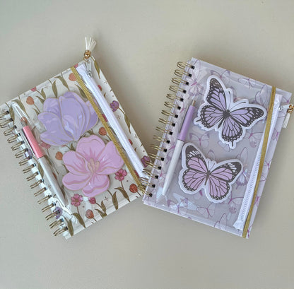 Notebook With Pen, 2 Packs Of Sticky Notes & Pouch