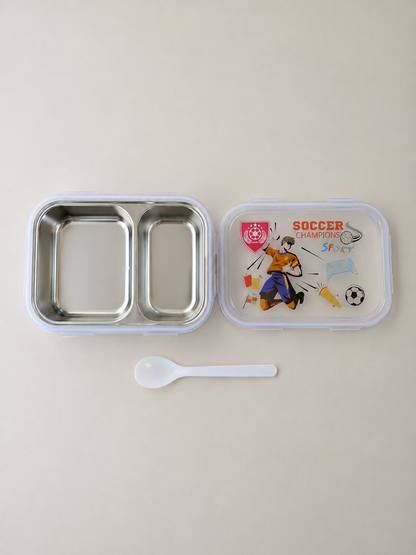Kids Football Stainless Steel Lunchbox