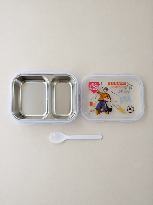 Kids Football Stainless Steel Lunchbox