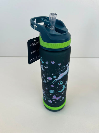 Kids Plastic Straw Bottle