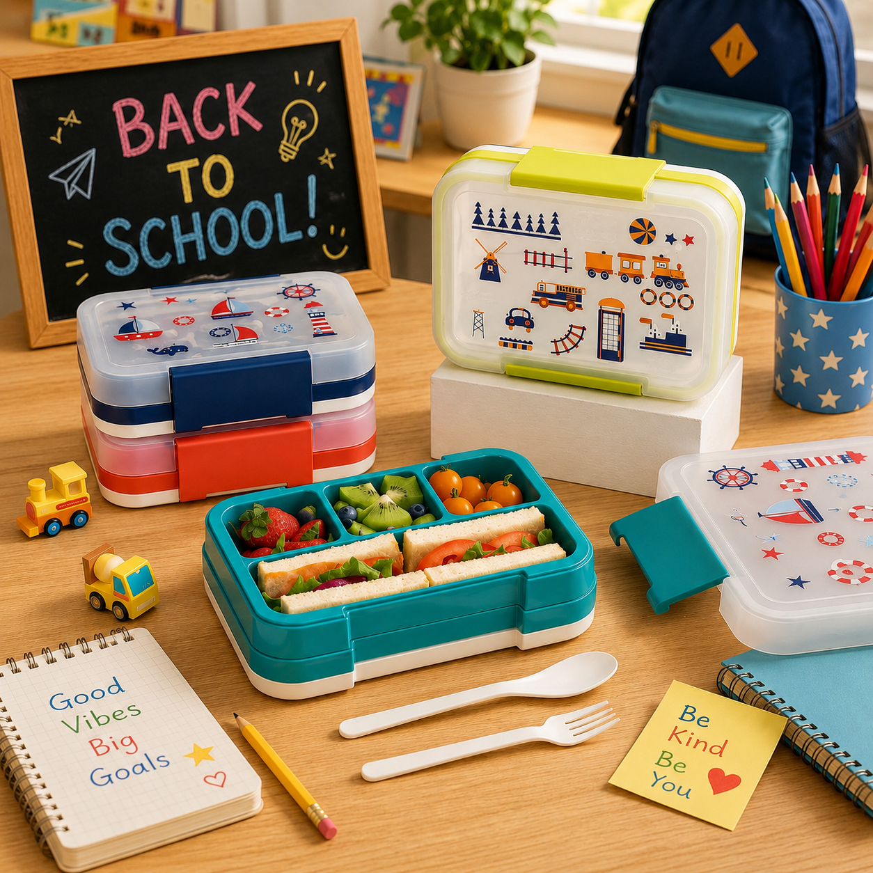 Kids Bento Plastic Lunchbox