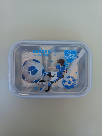 Kids Football Stainless Steel Lunchbox