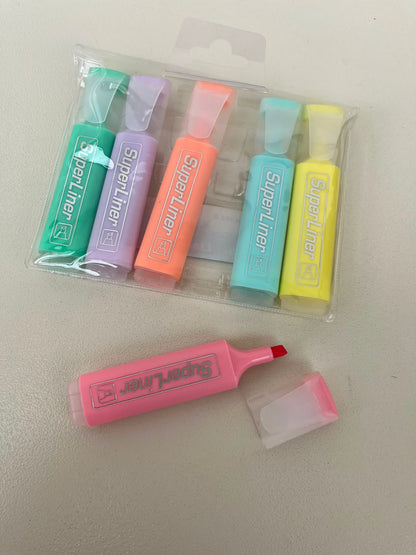 Pastel Highlighters 6 pieces set