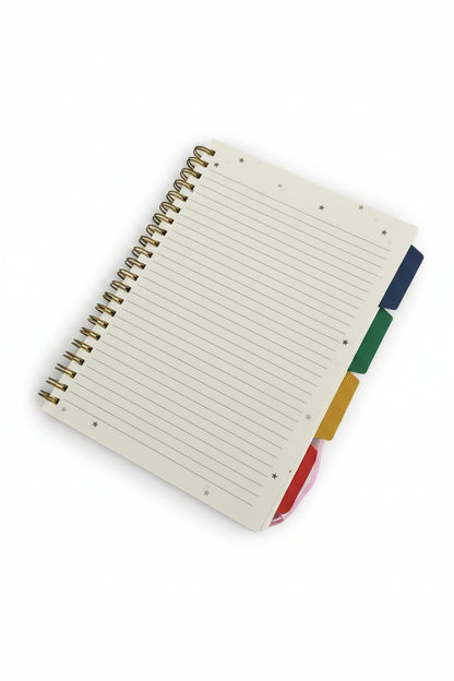 Bow A4 Notebook with dividers & paper holder