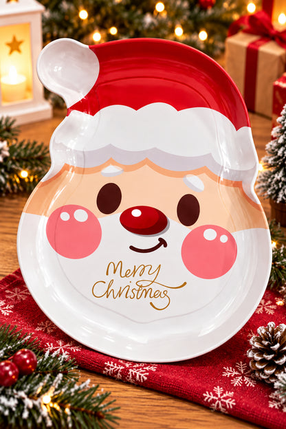 Christmas Santa Tin Plate