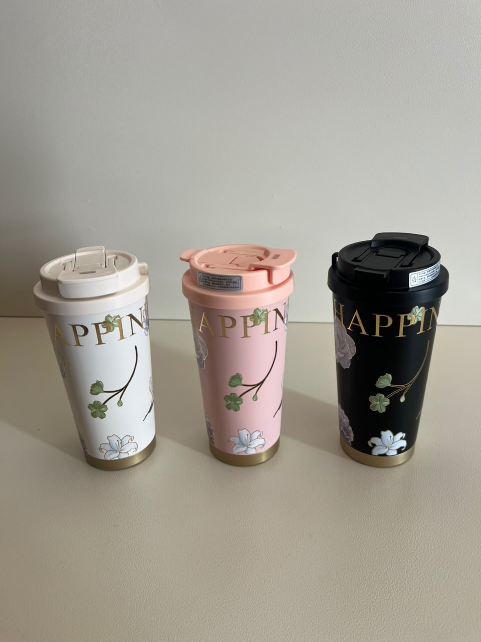 Stainless Flower Coffee & Water Tumbler 520ml