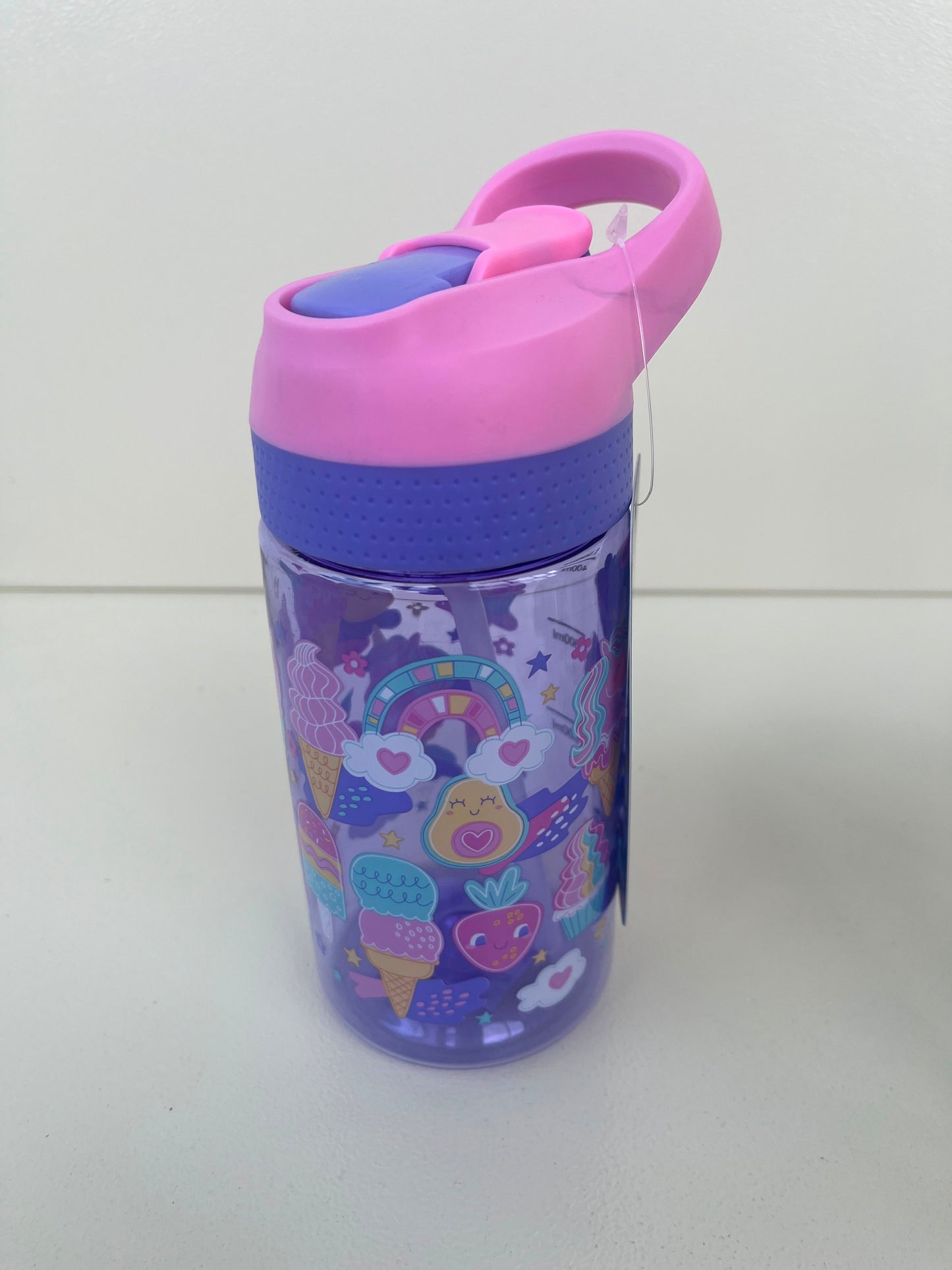 Kids Plastic Straw Bottle