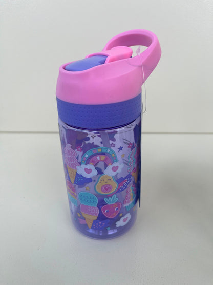 Kids Plastic Straw Bottle