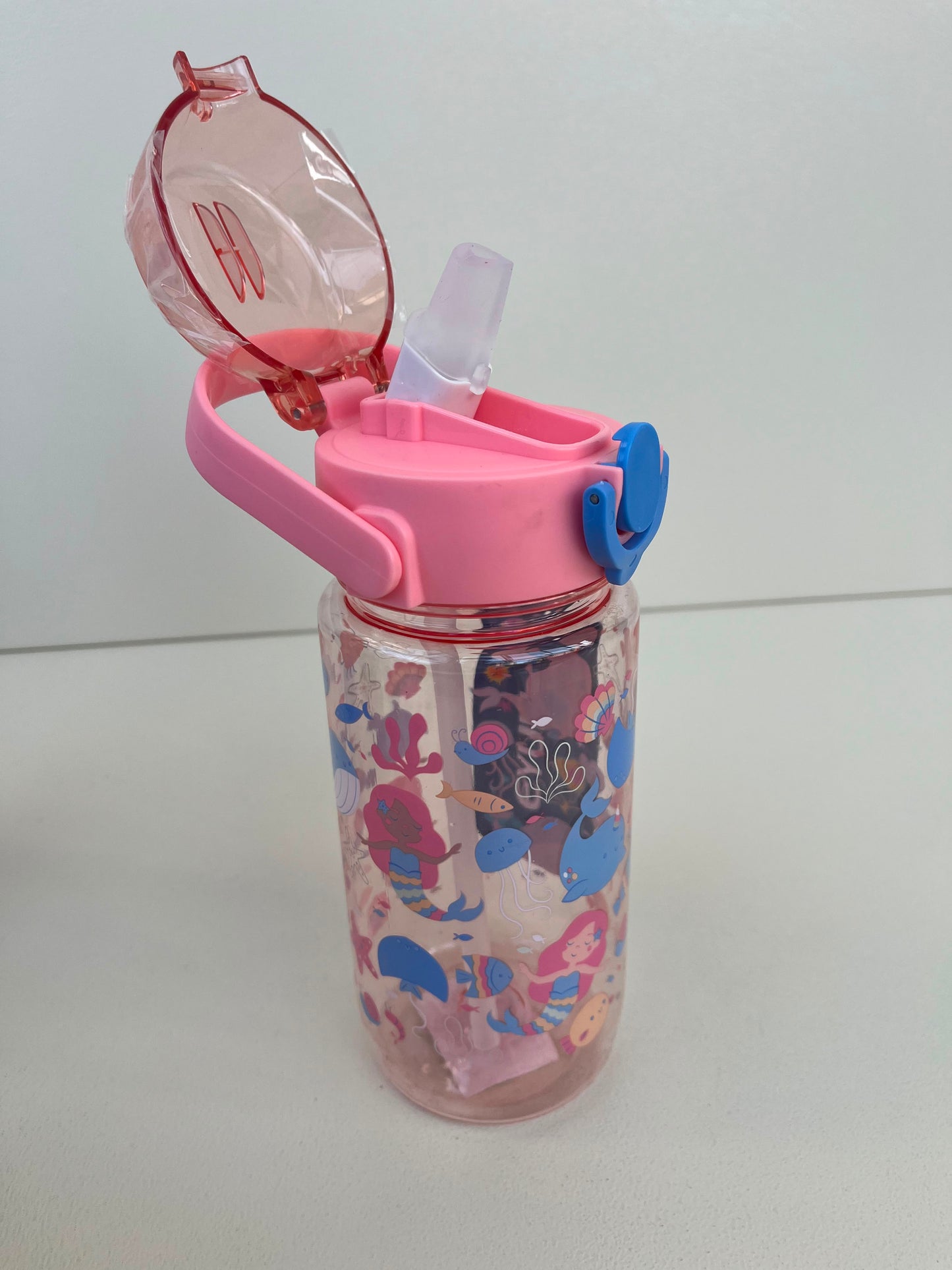 Kids Plastic Straw Bottle