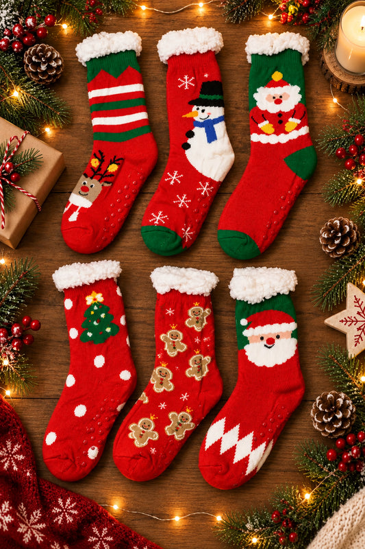 Christmas Slippers Socks 36-41