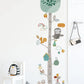 Tree & Animals Growth Chart Wall Decal
