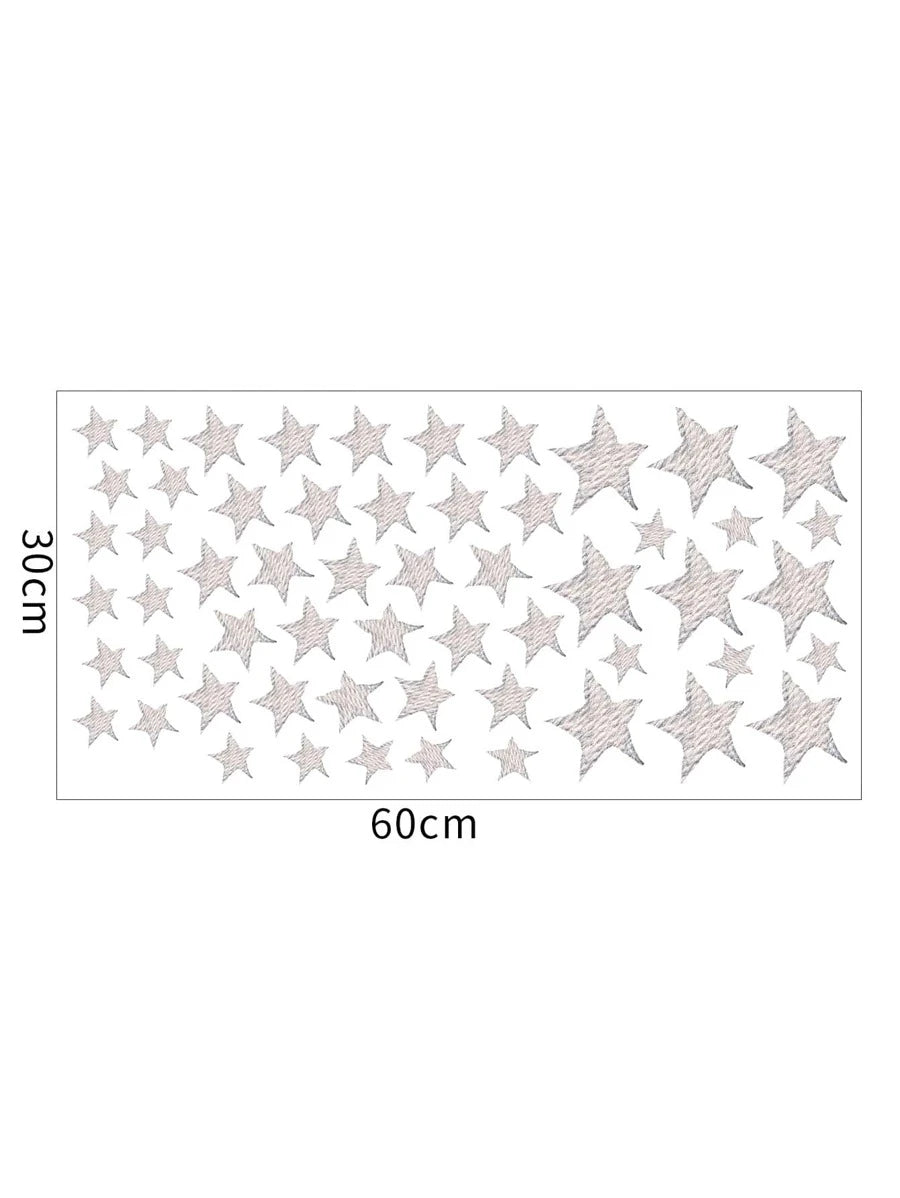 Light Grey Stars Wall Sticker