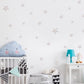 Light Grey Stars Wall Sticker