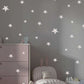 Light Grey Stars Wall Sticker