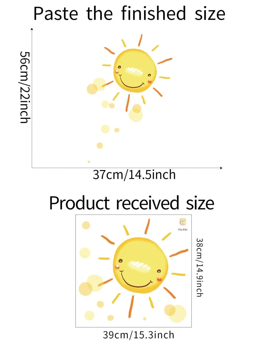 Smiling Sun Wall Sticker