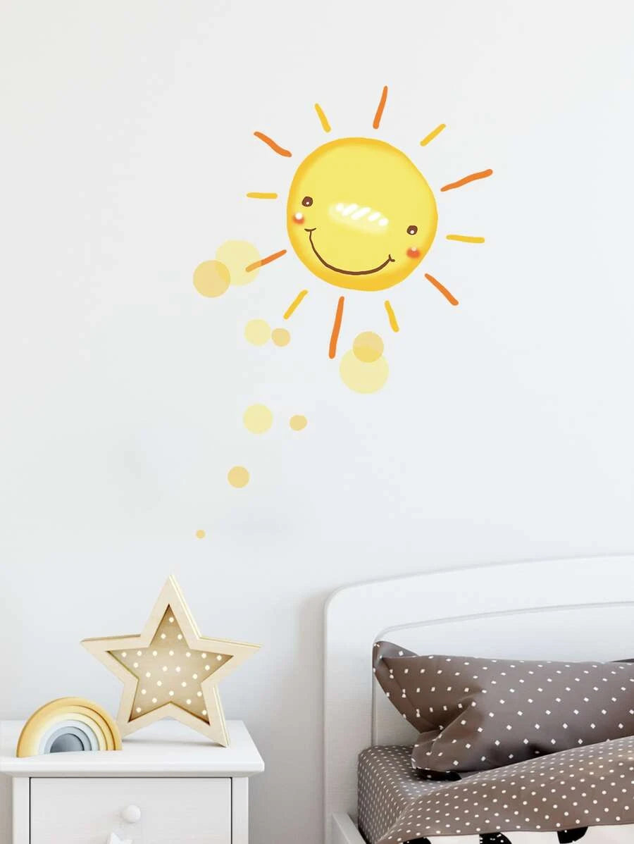 Smiling Sun Wall Sticker