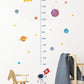 Planets Height Measurement Wall Sticker