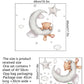 Bear, Moon, Stars & Clouds Wall Sticker