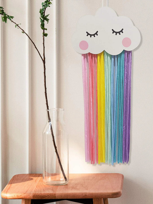 Cloud Multicolor Tassel Wall Hanging