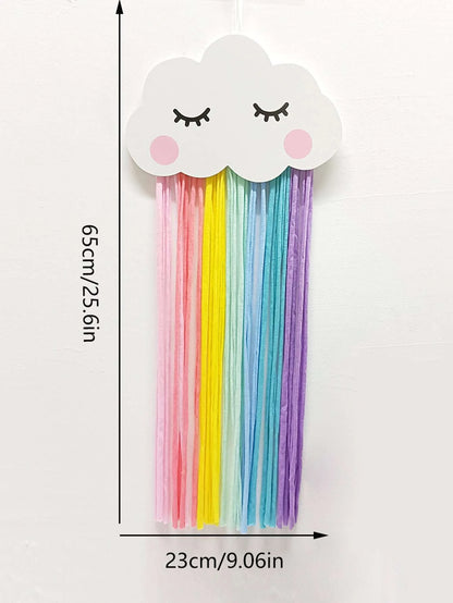 Cloud Multicolor Tassel Wall Hanging
